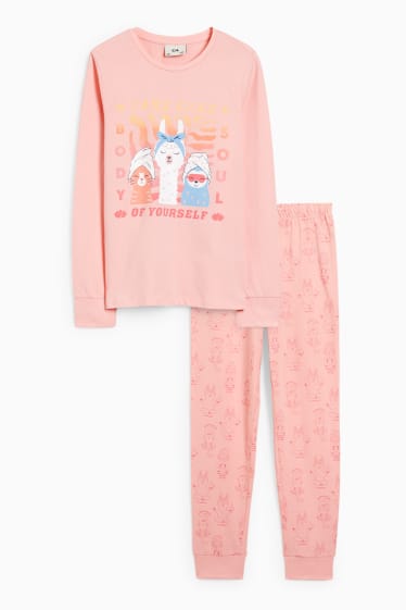 Bambine - Pigiama - 2 pezzi - fucsia