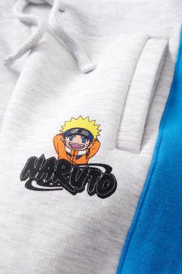 Enfants garçons - Naruto - bas de jogging - gris clair chiné