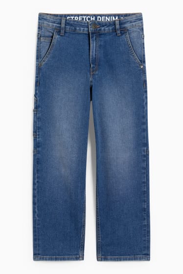 Dětské - Wide leg jeans - džíny - modré