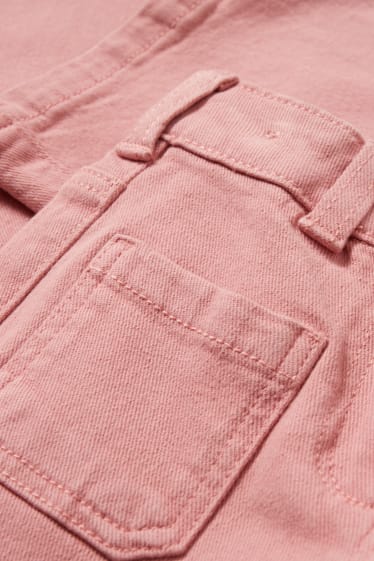 Kinderen - Wide leg jeans - roze