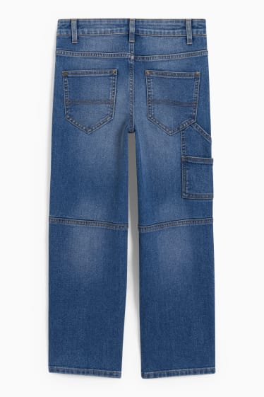 Dětské - Wide leg jeans - džíny - modré