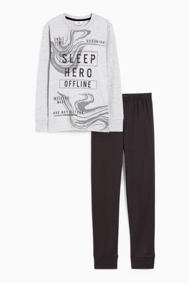 Children Boys - Pyjamas - 2 piece - gray