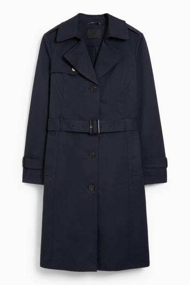 Damen - Trenchcoat - dunkelblau