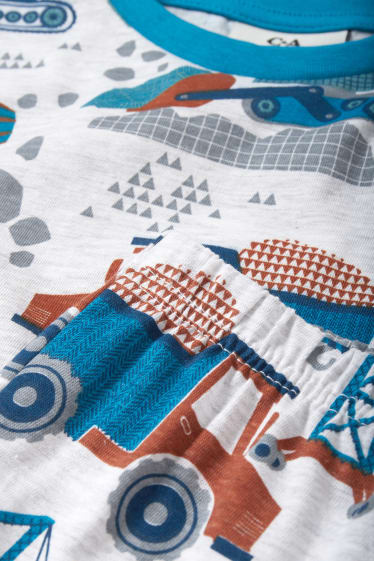 Enfants garçons - Pyjama - 2 pièces - gris clair