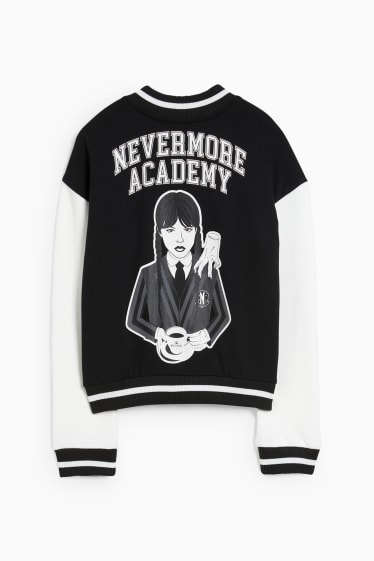 Bambine - Wednesday - giacca in stile college - nero