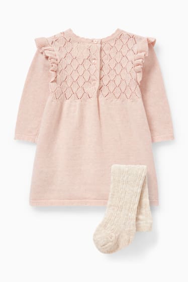 Neonate - Completo per neonate - 2 pezzi - rosa