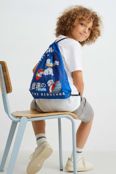 Bambini - Sonic - sacca sportiva - blu