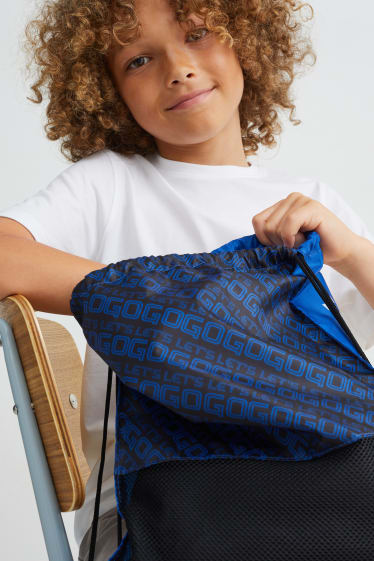 Bambini - Sonic - sacca sportiva - blu
