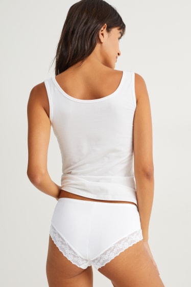 Donna - Confezione da 3 - coulotte - nero / bianco