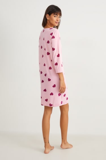 Dona - Camisa de dormir - estampada - rosa