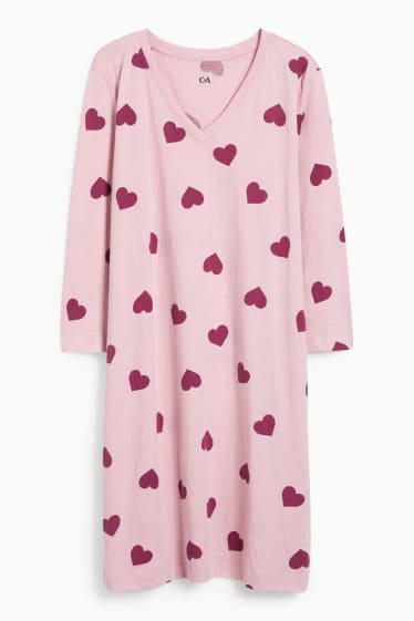 Dona - Camisa de dormir - estampada - rosa