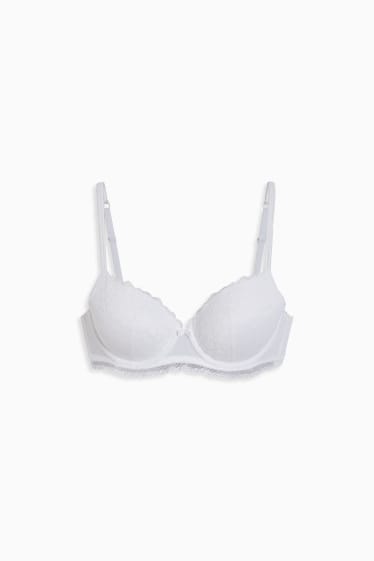 Femmes - Soutien-gorge à armature - FULL COVERAGE - LYCRA® - ampliforme - blanc