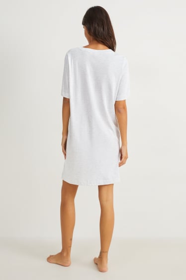 Femmes - Chemise de nuit - gris clair chiné