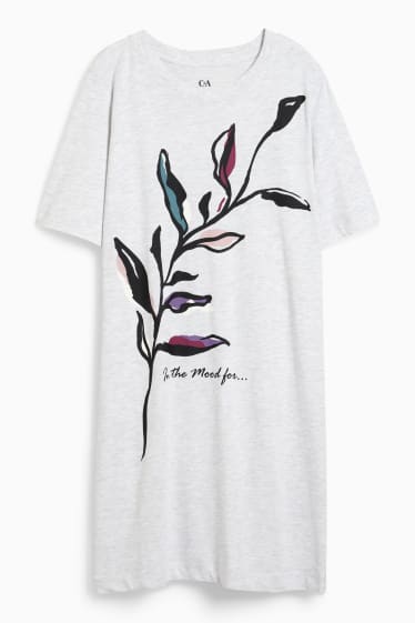 Femmes - Chemise de nuit - gris clair chiné