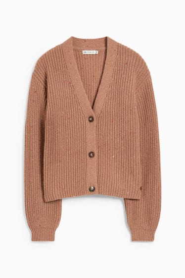 Copii - Cardigan tricotat - maro deschis