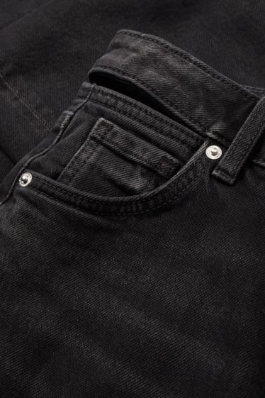 Kobiety - CLOCKHOUSE - loose fit jeans - wysoki stan - dżins-ciemnoszary