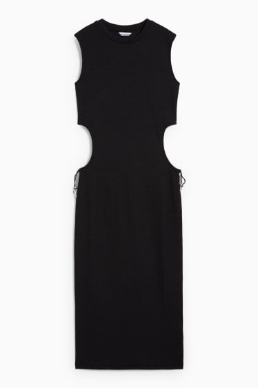 Adolescenți și tineri - CLOCKHOUSE - rochie care evidențiază silueta - negru