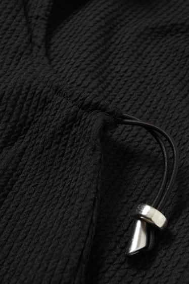 Damen - Figurbetontes Kleid - schwarz