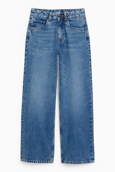 Kinderen - Wide leg jeans - jeansblauw