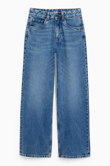 Dětské - Wide leg jeans - džíny - modré