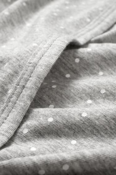 Dona - Camisa de dormir de lactància - de piquets - gris clar jaspiat
