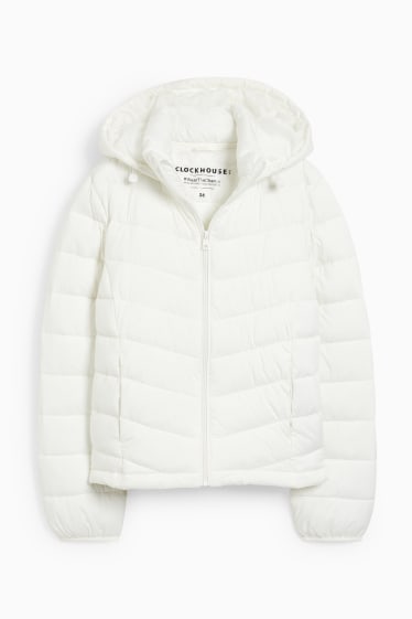 Donna - CLOCKHOUSE - giacca trapuntata con cappuccio - bianco