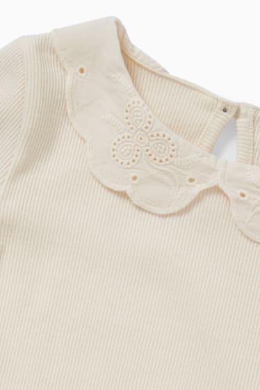 Kinder Mädchen - Langarmshirt - cremeweiss