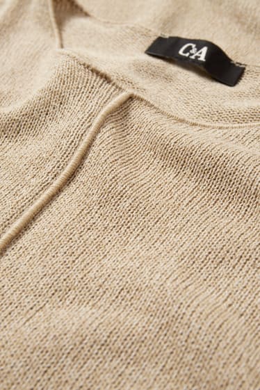 Donna - Top in maglia - beige chiaro