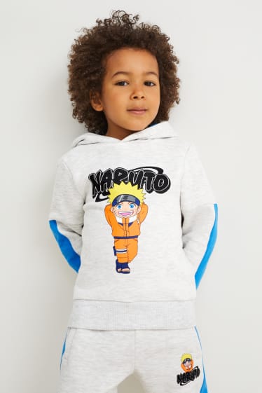 Bambini - Naruto - felpa con cappuccio - grigio chiaro melange