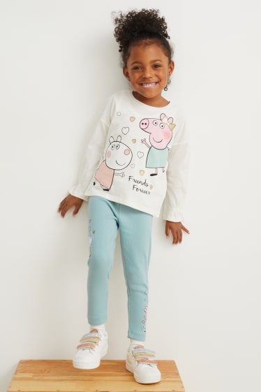 Nena - Peppa Pig - leggings - verd menta