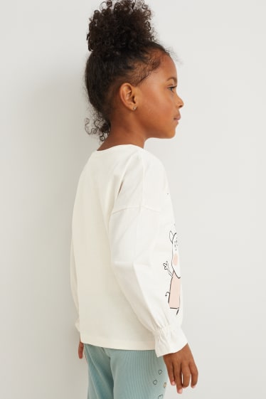 Bambine - Peppa Pig - maglia a maniche lunghe - bianco