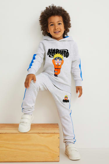 Enfants garçons - Naruto - bas de jogging - gris clair chiné