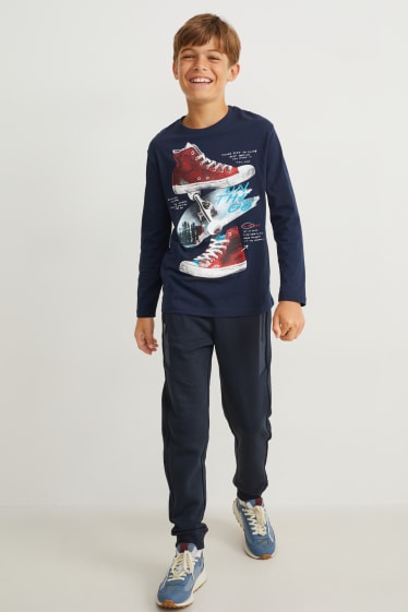 Enfants garçons - Pantalon de jogging - bleu foncé