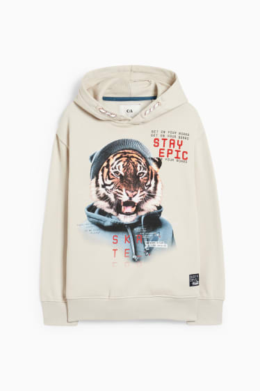 Kinder Jungen - Hoodie - hellbeige