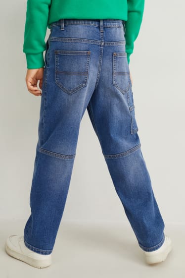 Dětské - Wide leg jeans - džíny - modré