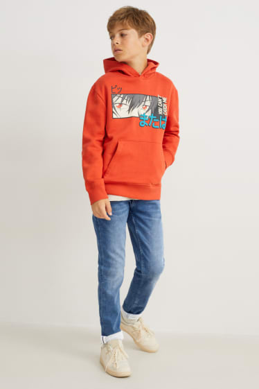 Kinderen: jongens - Slim jeans - jog denim - jeanslichtblauw