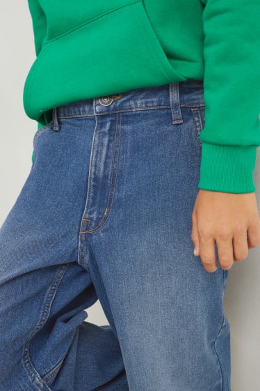 Kinderen - Wide leg jeans - jeansblauw