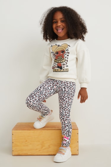 Enfants filles - L.O.L. Surprise - leggings doublés - gris
