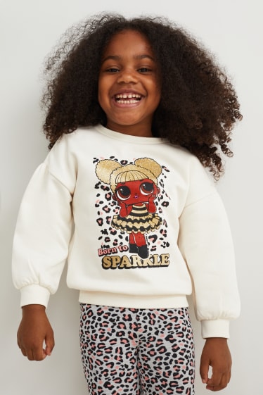 Bambine - L.O.L. Surprise - felpa - bianco crema