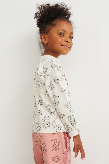 Kinderen: meisjes - Aristocats - longsleeve - crème wit