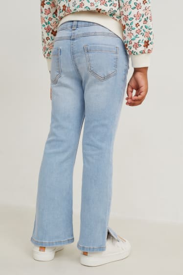 Enfants filles - Jean à jambe évasée - jean bleu clair