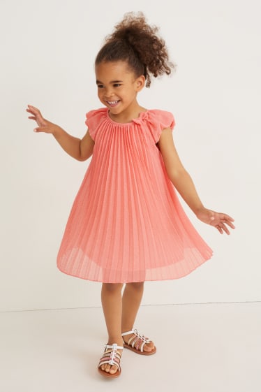 Enfants - Robe - finition brillante - rose