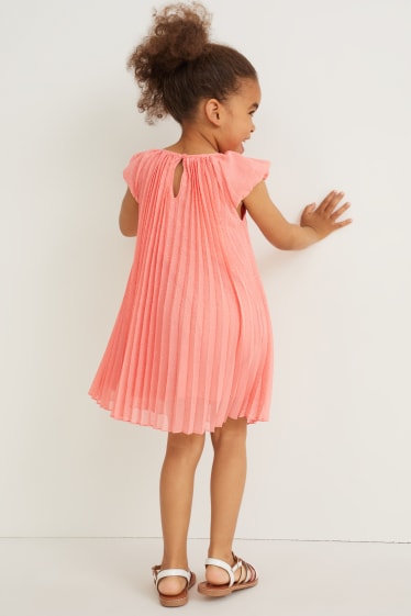 Niños - Vestido - Con brillos - rosa