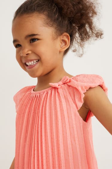 Enfants - Robe - finition brillante - rose