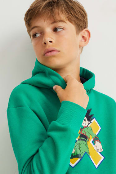 Enfants garçons - Hunter x Hunter - sweat à capuche - vert