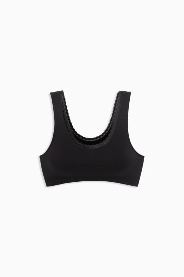 Damen - Bustier - seamless - schwarz