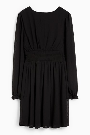 Dona - CLOCKHOUSE - vestit de línia A - negre