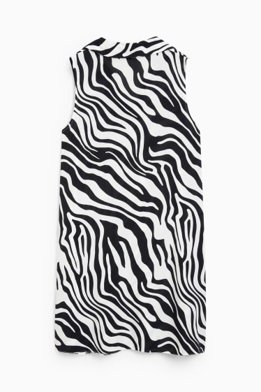 Dona - Vestit camiser - estampat - negre/blanc