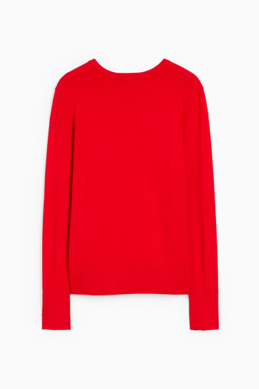Damen - Pullover - rot