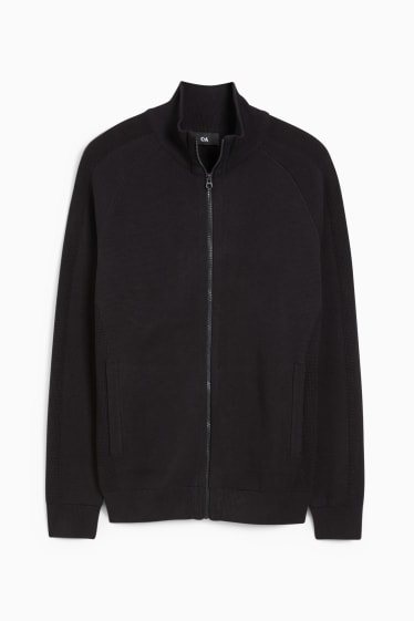Men - Cardigan - dark blue
